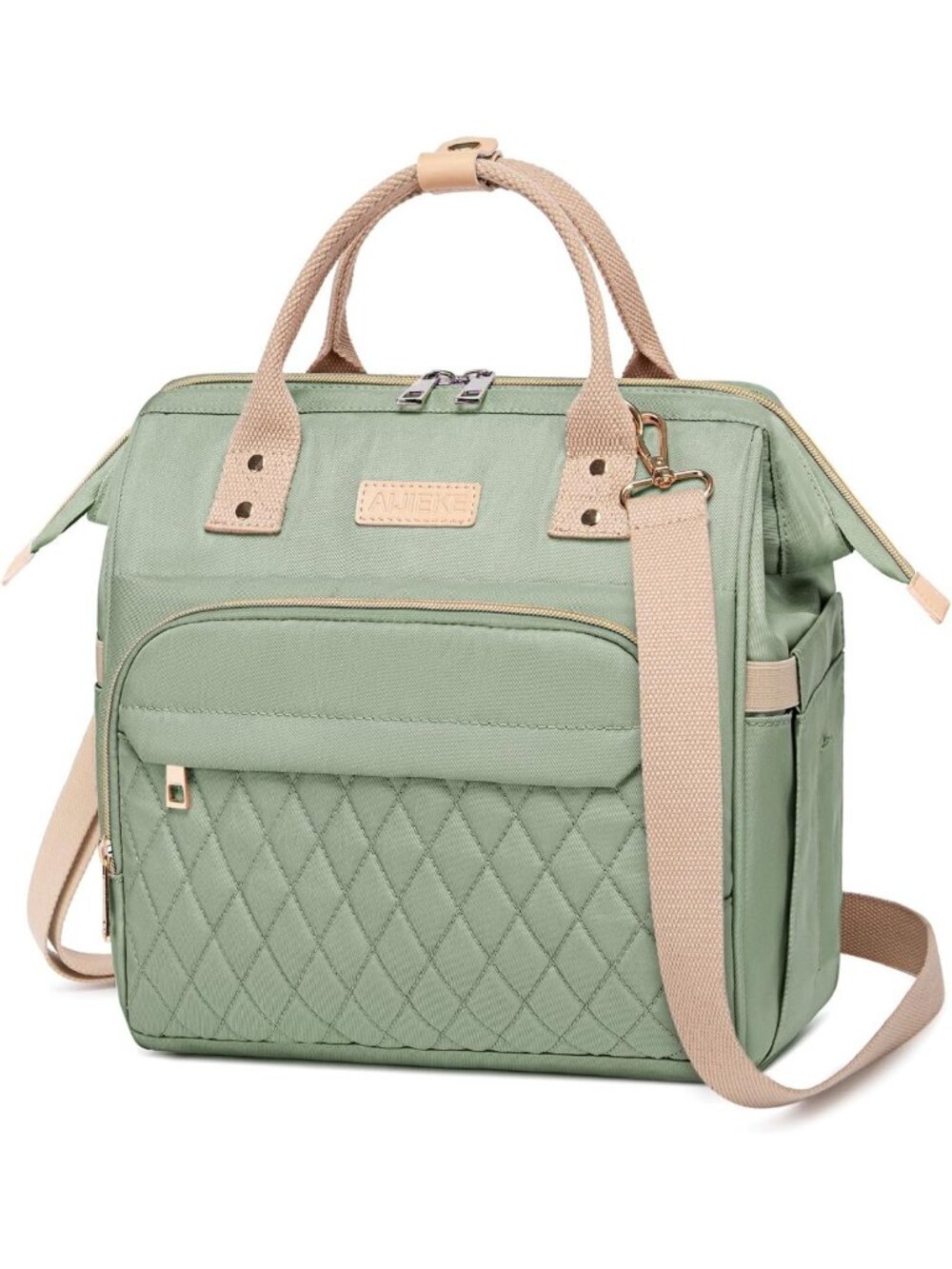 Large Insulated Lunch Bag for Women - Leakproof, Stylish Green Lunch Box